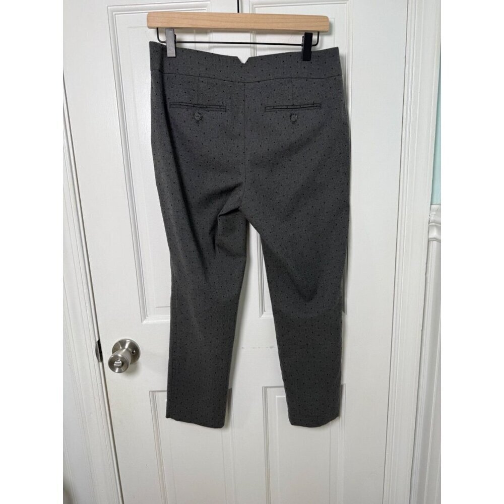 LOFT Petite Marisa Women's Grey with Black Dots Pant Size 4P - Picture 6 of 13